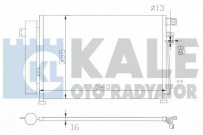 KALE OTO RADYATOR 343125 -  Конденсатор, кондиционер